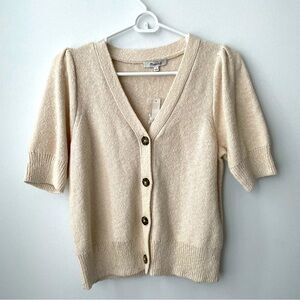 Madewell Short Sleeve Knit Cardigan Size S NWT